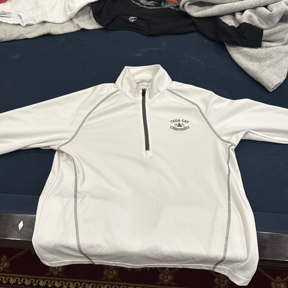 3/4 zip up Tega Cay golf club size medium